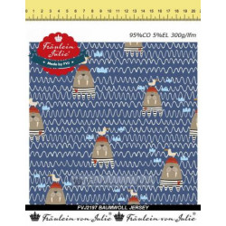 Jersey - Fräulein v. Julie Walross Streifen blau